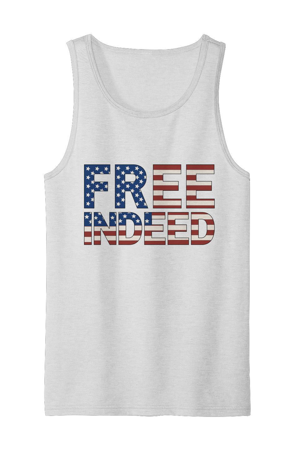 Free Indeed Flag Tri Blend Tank