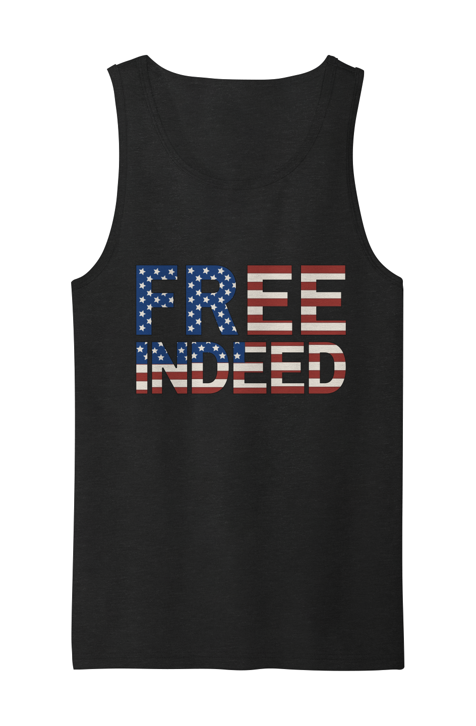 Free Indeed Flag Tri Blend Tank