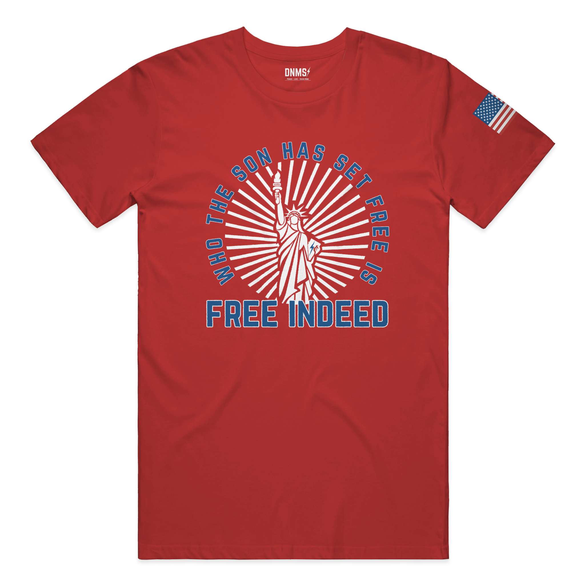 Is Free Indeed Liberty Tee - Red
