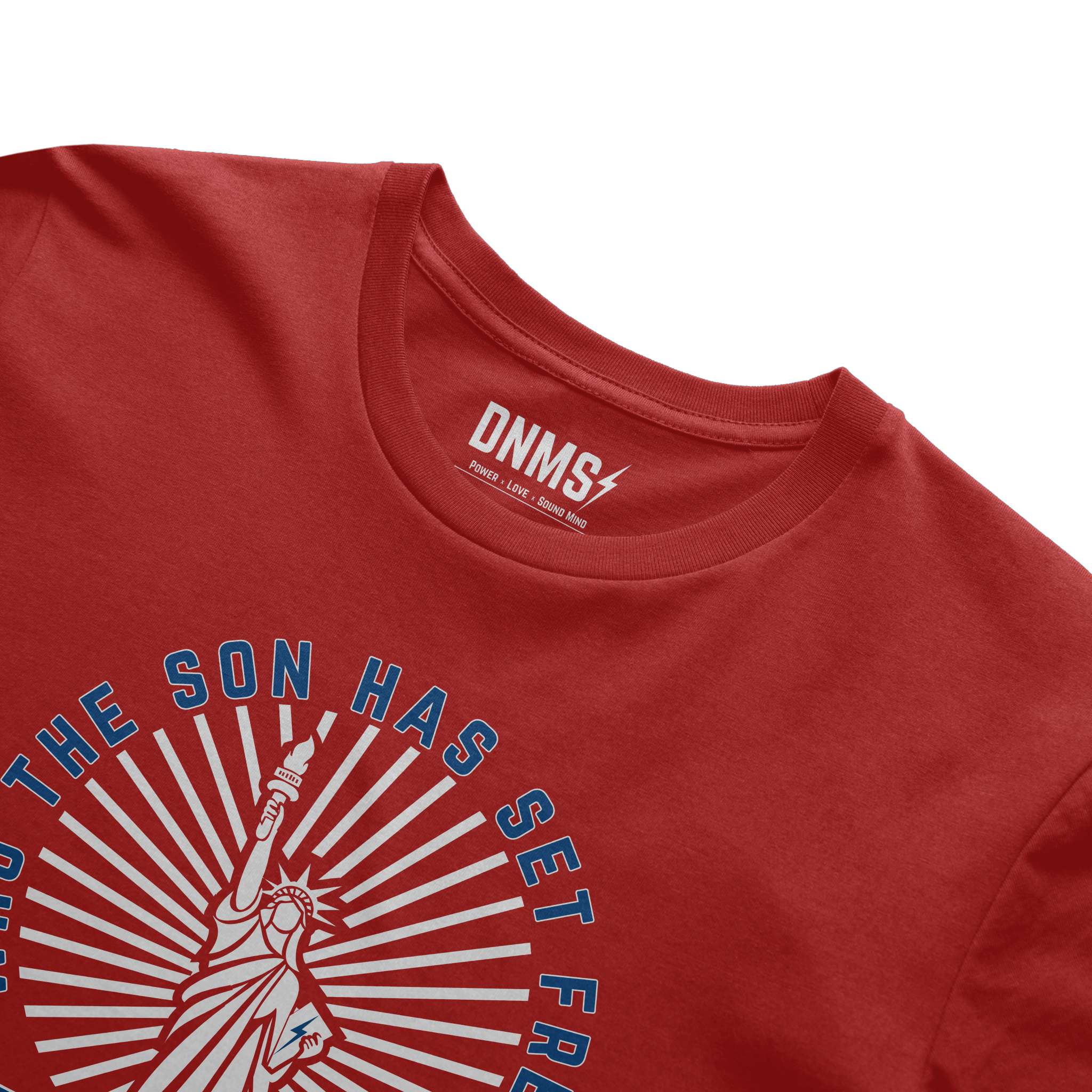Is Free Indeed Liberty Tee - Red
