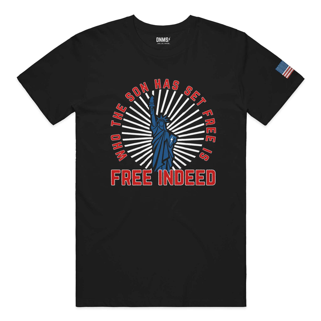 Is Free Indeed Libery Tee - Black