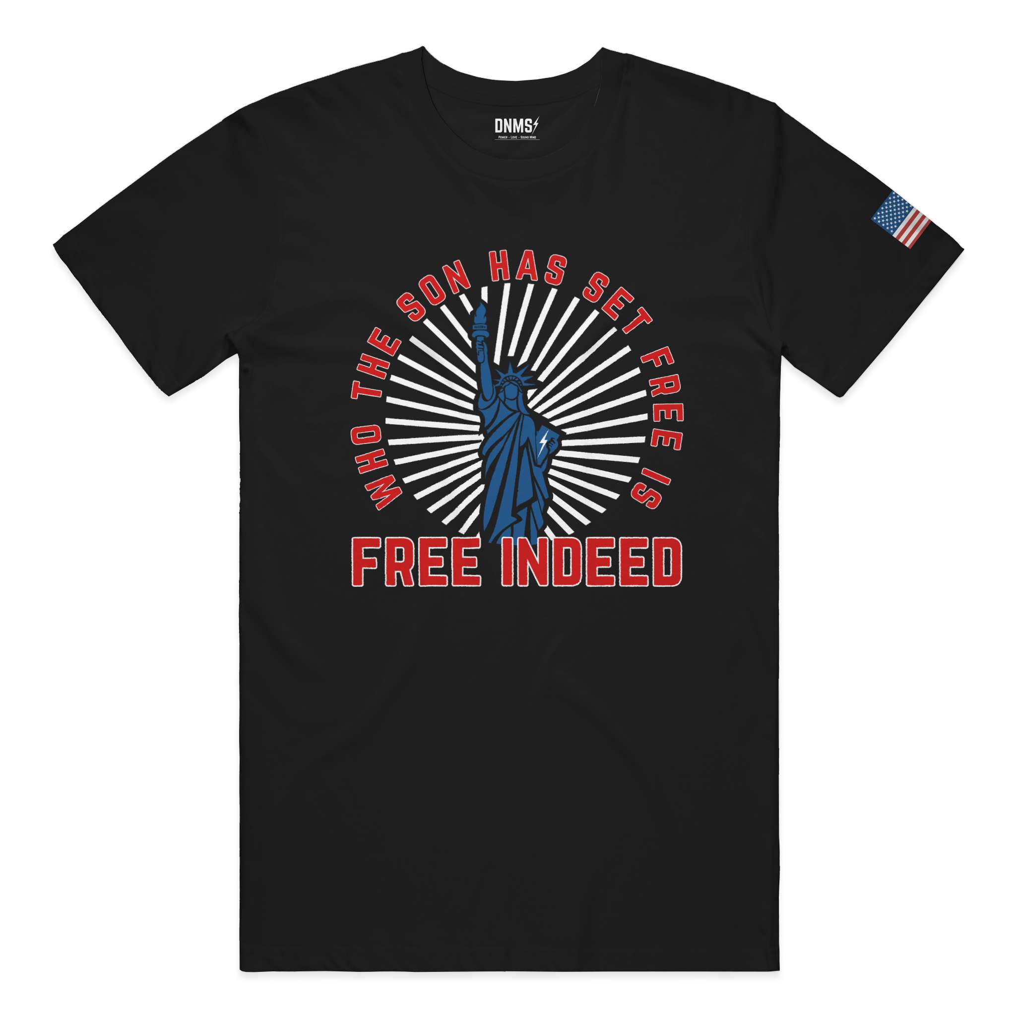 Is Free Indeed Libery Tee - Black