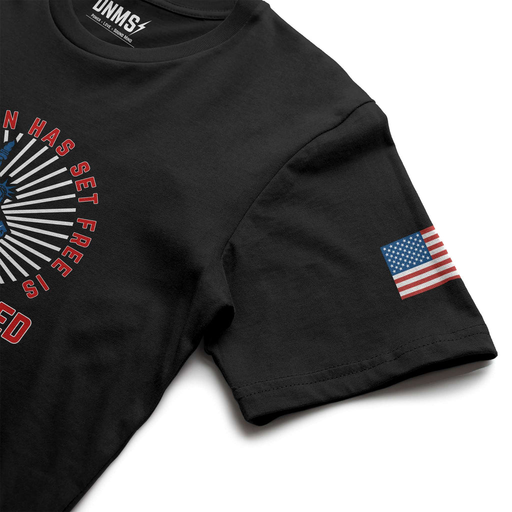 Is Free Indeed Libery Tee - Black