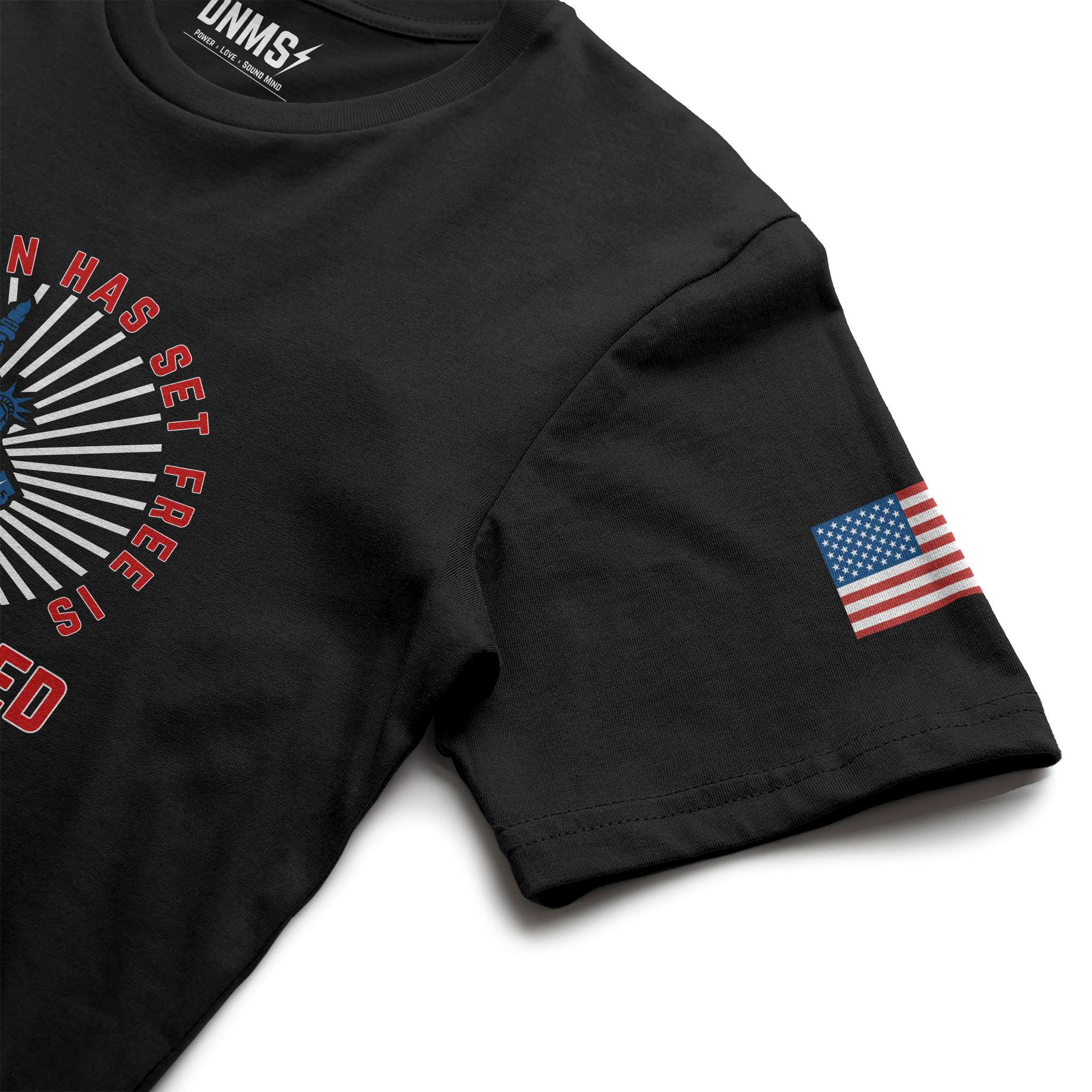 Is Free Indeed Libery Tee - Black