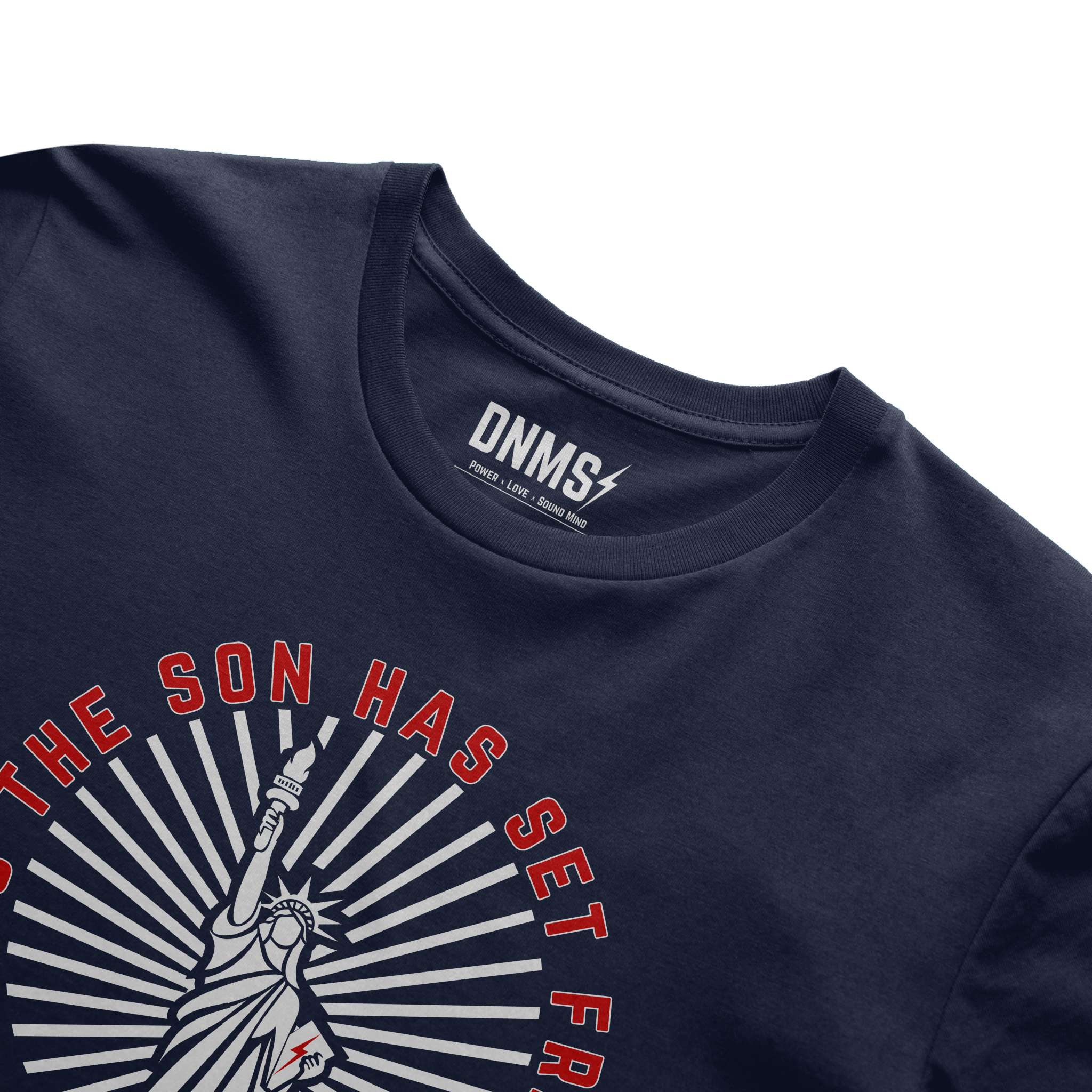 Is Free Indeed Liberty Tee - Navy