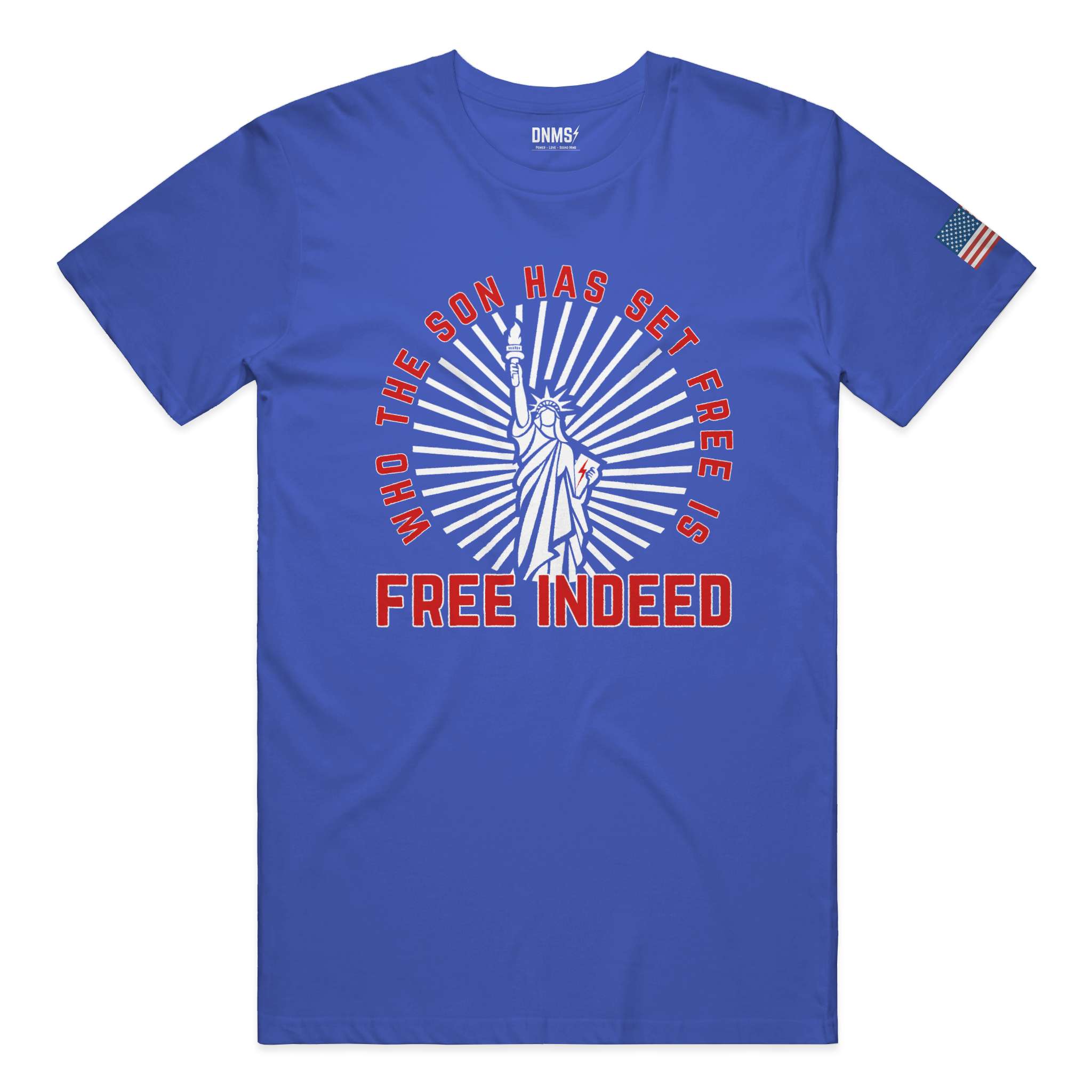 Is Free Indeed Liberty Tee - Blue