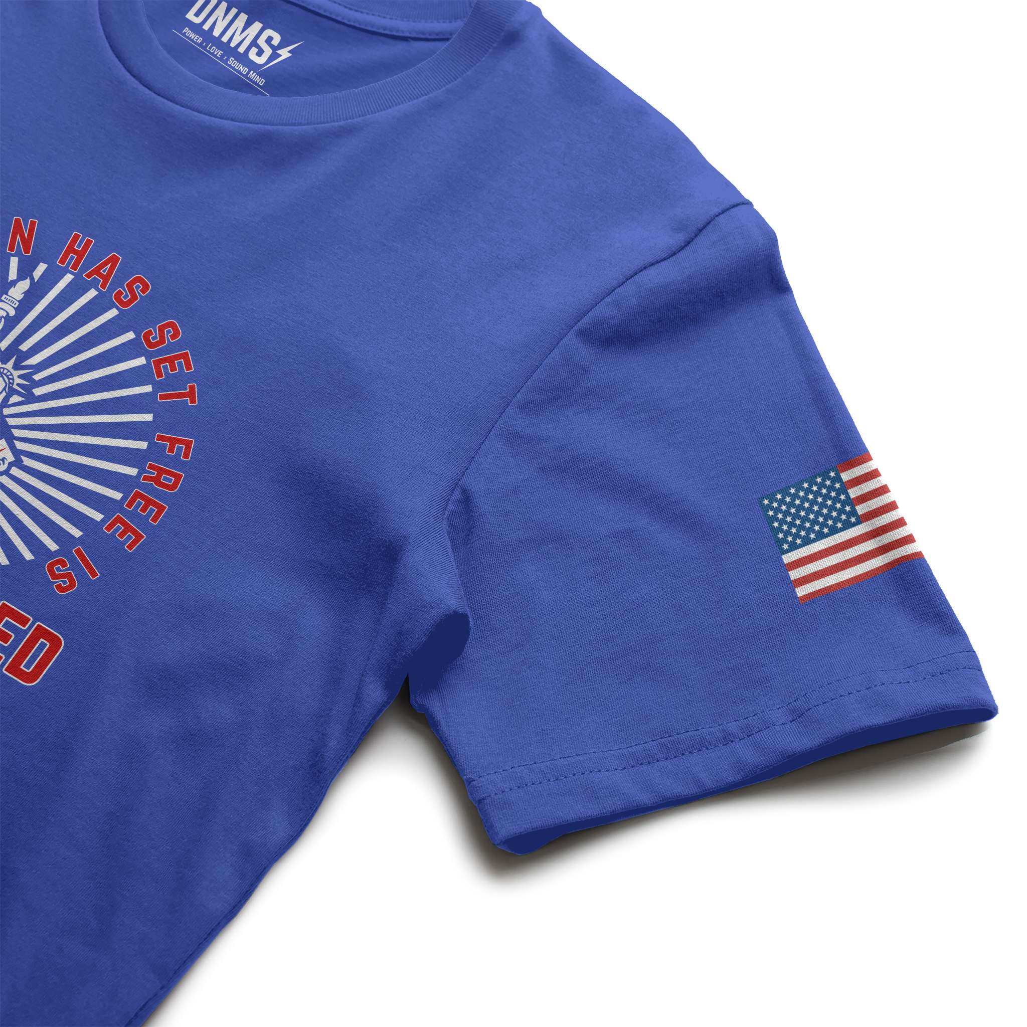 Is Free Indeed Liberty Tee - Blue