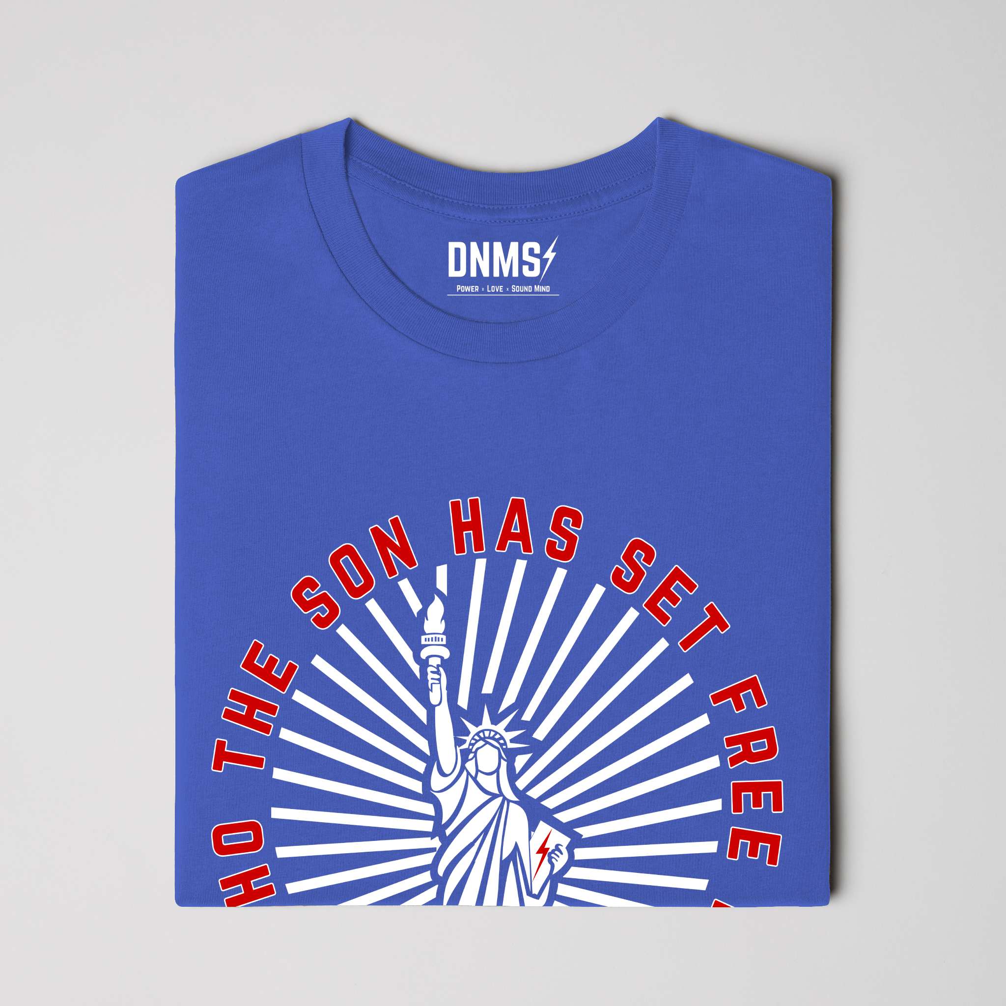 Is Free Indeed Liberty Tee - Blue