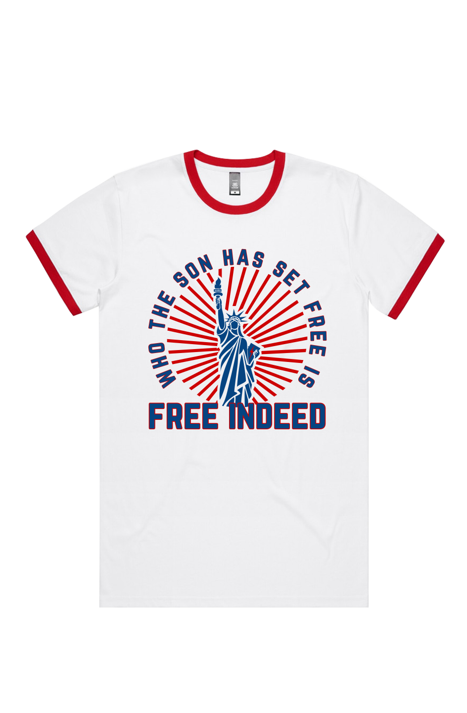 Is Free Indeed Ringer Tee