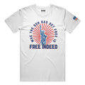 Is Free Indeed Libery Tee - White