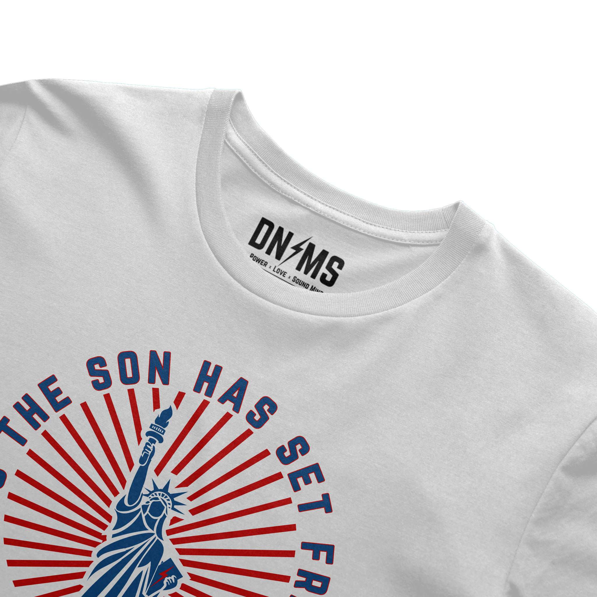 Is Free Indeed Libery Tee - White