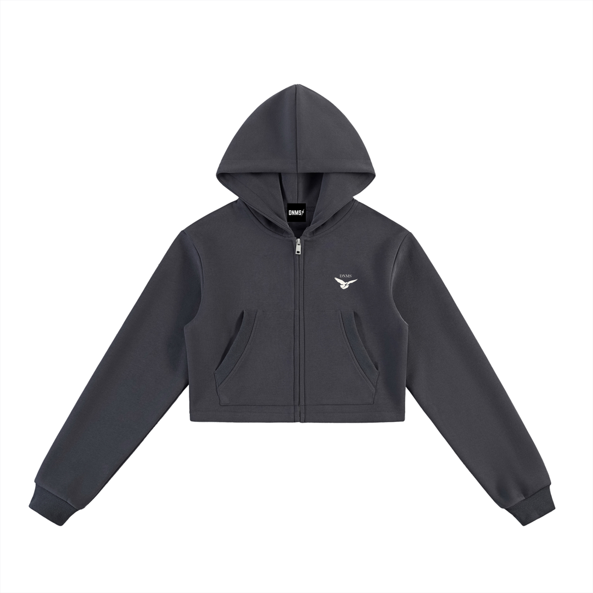 DNMS Dove Women's Cropped Zip-Up Hoodie
