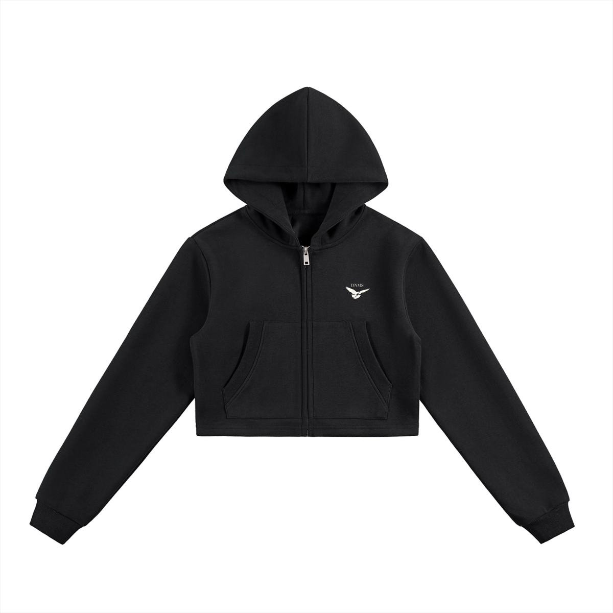 DNMS Dove Women's Cropped Zip-Up Hoodie